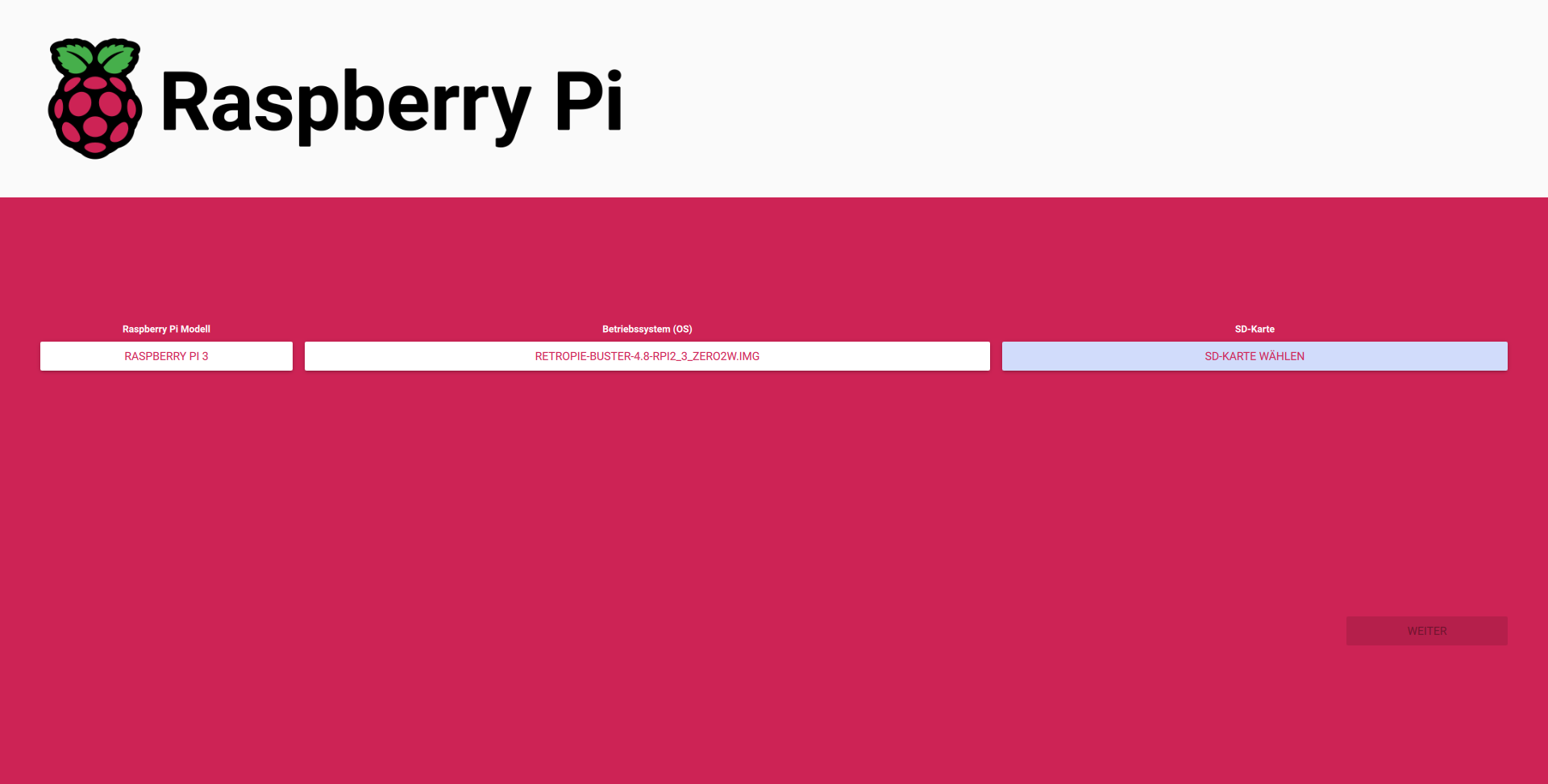 pic of the raspi imager